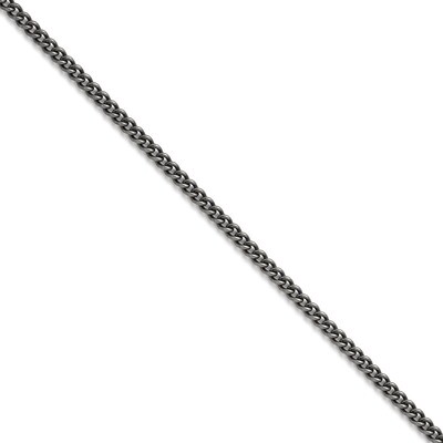 4.0mm 18 Inch Round Curb Antiqued Chain - Stainless Steel SRN1007 by Chisel, MPN: SRN1007, 88677443…