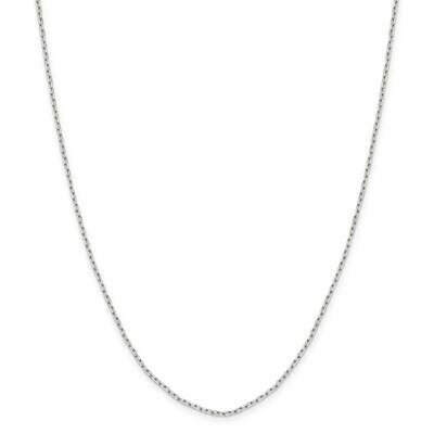 1.65mm Diamond-Cut Long Link Cable Chain 22 Inch Sterling Silver QPE69-22, MPN: QPE69-22, 191101768…