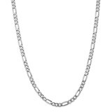 20 Inch 5.5mm Flat Figaro Chain 14k white Gold WFIG140-20, MPN: WFIG140-20, 883957210827