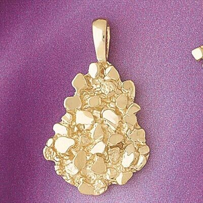 Dazzlers Jewelry Nuggets Pendant Necklace Charm Bracelet in Yellow, White or Rose Gold 5753, MPN: D…