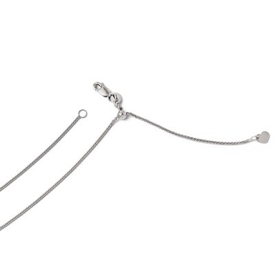 Leslie&#39;s Adjustable Wheat Chain 30 Inch - 14k White Gold HB-3079-30, MPN: 3079-30, 886774996899