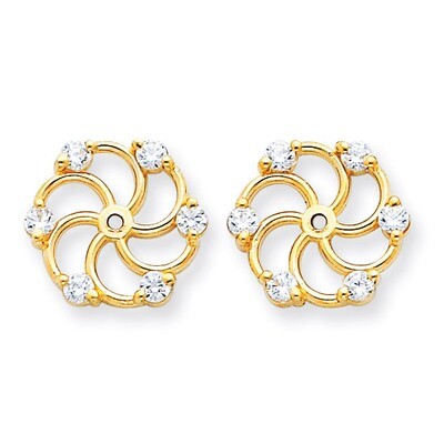 Diamond Earring Jacket Mountings 14k Gold XJ5, MPN: XJ5, 883957376905