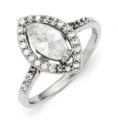 CZ Marquise Ring Sterling Silver QCM1332-6