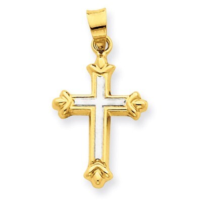 Hollow Cross Pendant 14k Gold D3184, MPN: D3184, 883957899299
