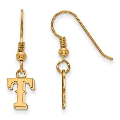 Texas Rangers x-Small Dangle Earring Wire Gold-plated Silver GP010RAN, MPN: GP010RAN, 886774911311