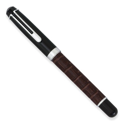 Charles Hubert Brown Croco Texture Roller Ball Pen GM9189, MPN: GM9189, 811233014340