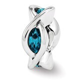 Swarovski Elements Marquis TwiSaint Bead - Sterling Silver QRS3399, MPN: QRS3399, 886774963396