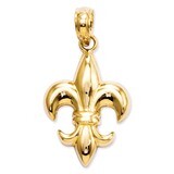 Small Fleur-De-Lis Pendant 14k Gold K2759, MPN: K2759, 637218133086