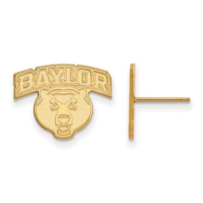 Baylor University Small Post Earring Gold-plated Silver GP029BU, MPN: GP029BU, 886774932446