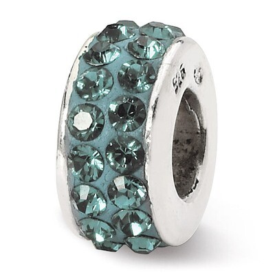December Double Row Swarovski Elements Bead - Sterling Silver QRS1265DEC, MPN: QRS1265DEC, 88395730…