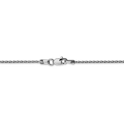 22 Inch 1.5mm Round Diamond-cut Wheat Chain 14k White Gold PEN270-22, MPN: PEN270-22, 886774081793