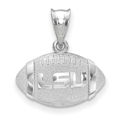 Louisiana State University LSU Primary 3D Football with Logo Pendant Sterling Silver SS506LSU, MPN:…