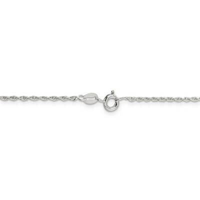 24 Inch Rhodium-plated 1.6mm Loose Rope Chain Sterling Silver QFC207R-24, MPN: QFC207R-24, 88677404…