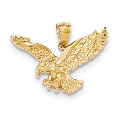 Textured Eagle Pendant 14K Gold Polished K5336, MPN: K5336, 886774617572
