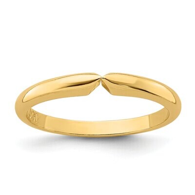 4-prong 1/2 round Medium Weight (Pointed Shoulders) Shank 14k Yellow Gold YGSH32, MPN: YGSH32,