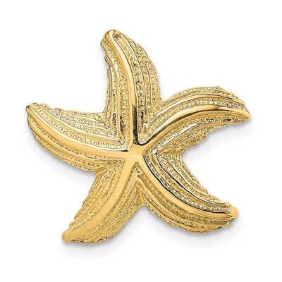 Starfish Slide 14k Gold Polished &amp; Textured SL625, MPN: SL625, 637218068258