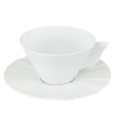 Vista Alegre Matrix White Tea Cup And Saucer, MPN: 21117378,