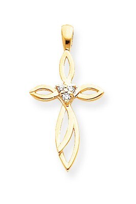 Diamond Cross Pendant 14k Gold XP979AA, MPN: XP979AA, 883957212272