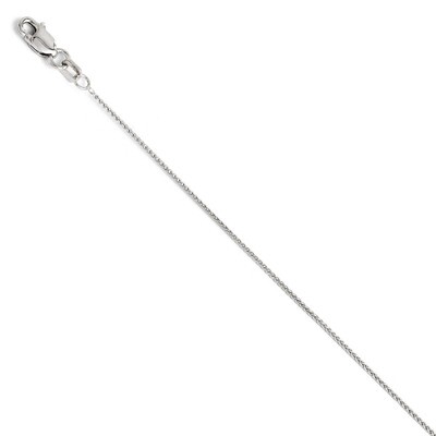 Leslie&#39;s .8mm Baby Wheat Chain 18 Inch - 14k White Gold HB-1910-18, MPN: 1910-18, 886774559162