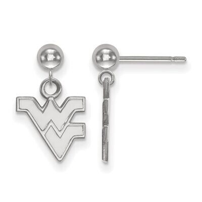 West Virginia University Earring Dangle Ball 14k White Gold 4W010WVU, MPN: 4W010WVU, 886774838410
