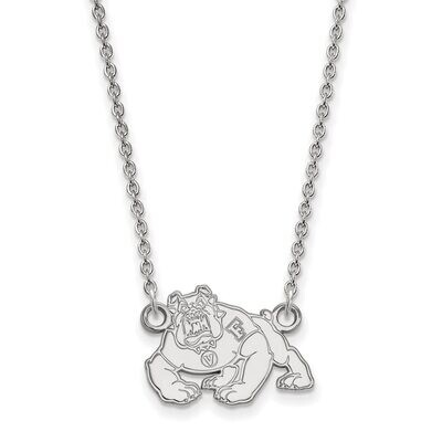 California State University, Fresno Small Pendant with Necklace Sterling Silver SS007CSF-18, MPN: S…
