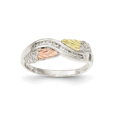 Diamond Ring 12k Gold Sterling Silver QBH202, MPN: QBH202, 31902413131