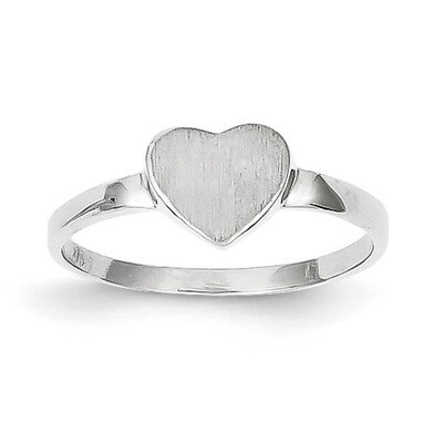 Signet Ring 14k White Gold RS596, MPN: RS596, 883957369754