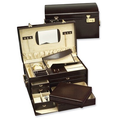 Brown Leather Jewelry Case GP9616, MPN: GP9616, 797140545811
