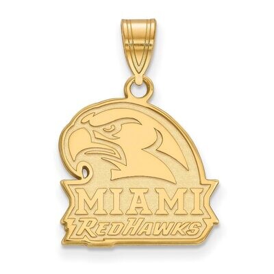 Miami University Medium Pendant 14k Yellow Gold 4Y021MU, MPN: 4Y021MU, 886774875965