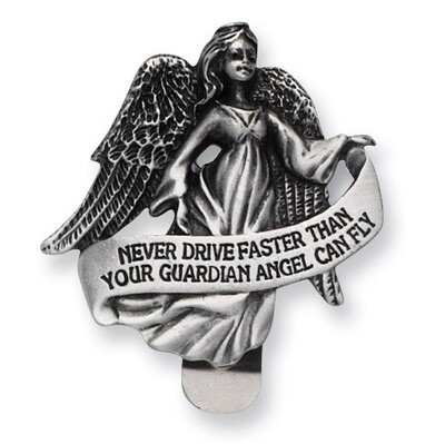 Pewter Finish Guardian Angel Visor Clip GM4182, MPN: GM4182, 785525046435
