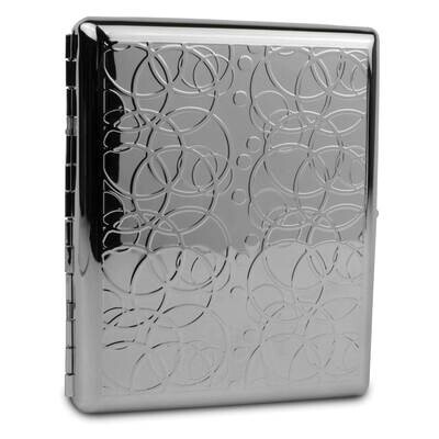 Silver-tone Circle Design 20-Cigarette Card Case GM22599, MPN: GM22599, 788089149079