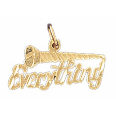Dazzlers Jewelry Everything Pendant Necklace Charm Bracelet in Yellow, White or Rose Gold 10706, MP…