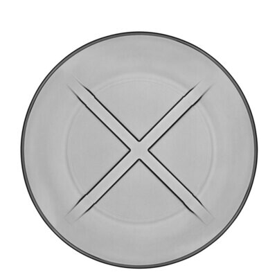 Kosta Boda Bruk Salad Plate Smoke Grey, MPN: 7071602, 7321646023042