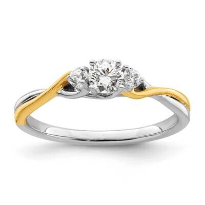 Si1/Si2, G H I, Petite Engagement Ring 14k Gold Lab Grown Diamond RM7274E-023-WYLG, MPN: RM7274E-02…