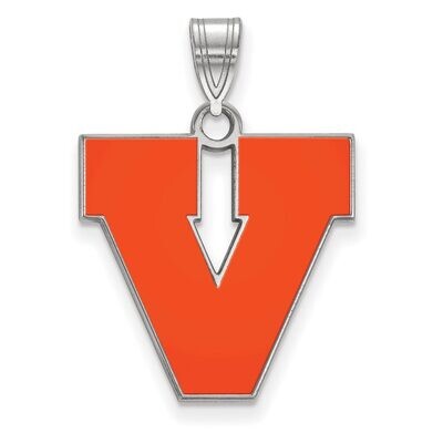 University of Virginia Large Enamel Pendant Sterling Silver SS059UVA, MPN: SS059UVA, 886774726137