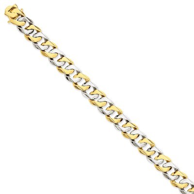 11.35mm Polished Fancy Link Bracelet 8.5 Inch 14k Two-Tone Gold LK520-8.5, MPN: LK520-8.5, 88395735…