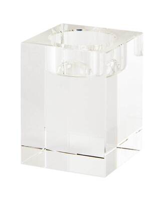 Tizo Block Medium Empire Glass Tea Lights Holder PH142CS/M, MPN: PH142CS/M,