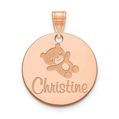 Customized Circle Pendant 14k Rose Gold Small XNA1046R, MPN: XNA1046R,