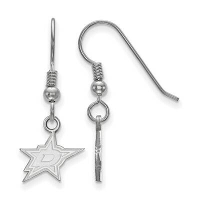 Dallas Stars Extra-Small Dangle Earrings Wire Sterling Silver Rhodium-plated SS018STA, MPN: SS018ST…