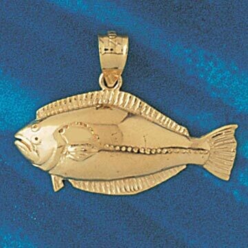 Dazzlers Jewelry Salmon Fish Pendant Necklace Charm Bracelet in Yellow, White or Rose Gold 592, MPN…