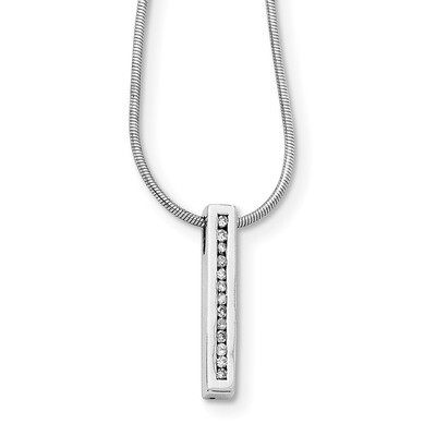 Necklace Diamond Sterling Silver QW294-18, MPN: QW294-18, 886774234212