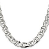 24 Inch 13.5mm Flat Anchor Chain Sterling Silver QFAN350-24, MPN: QFAN350-24, 883957237190