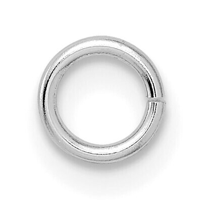 20 Gauge 4.9mm Round Jump Ring Setting 14k White Gold WG2856, MPN: WG2856,