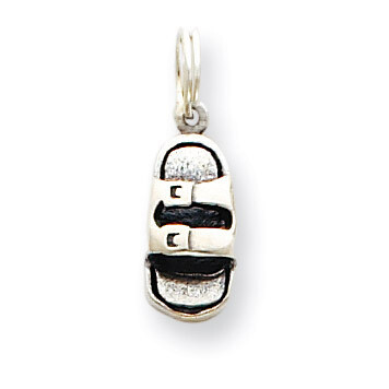 Antiqued Sandle Charm Sterling Silver QC3827