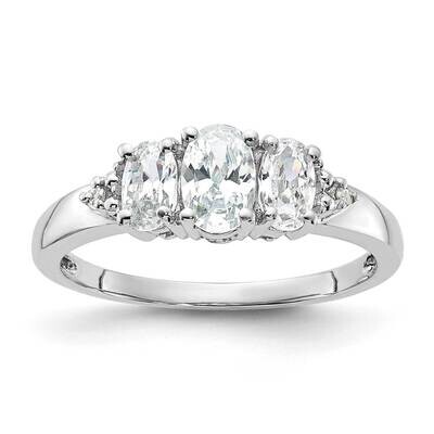 10k Gold White Gold CZ Fancy Ring RLS4923/CZ-0WCZS53