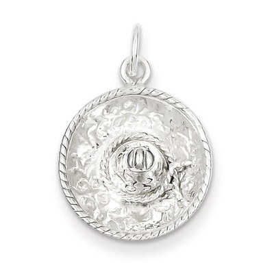 Sombrero Charm Sterling Silver QC242, MPN: QC242, 883957905983