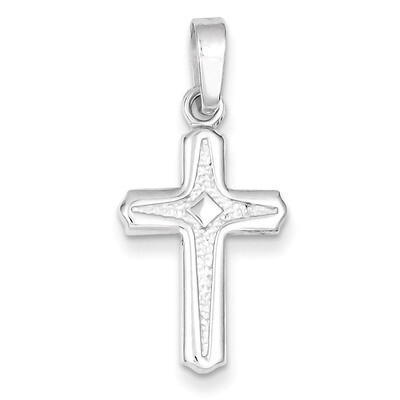 Cross Pendant Sterling Silver Polished QC7229, MPN: QC7229, 883957539744