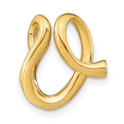 Letter V Initial Slide 14k Gold Polished K6425V, MPN: K6425V, 63721810006