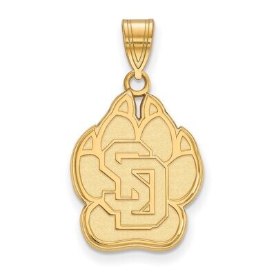 University of South Dakota Large Pendant Gold-plated Silver GP002USD, MPN: GP002USD, 886774894331