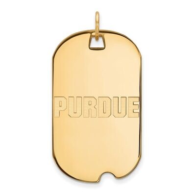 Purdue Large Dog Tag 10k Yellow Gold 1Y073PU, MPN: 1Y073PU, 886774822532